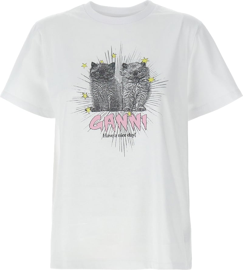 Ganni Kittens T-shirt
