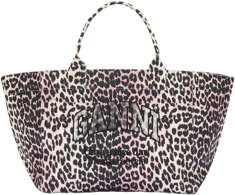 Ganni Dames Sequin XXL Tote Grijs