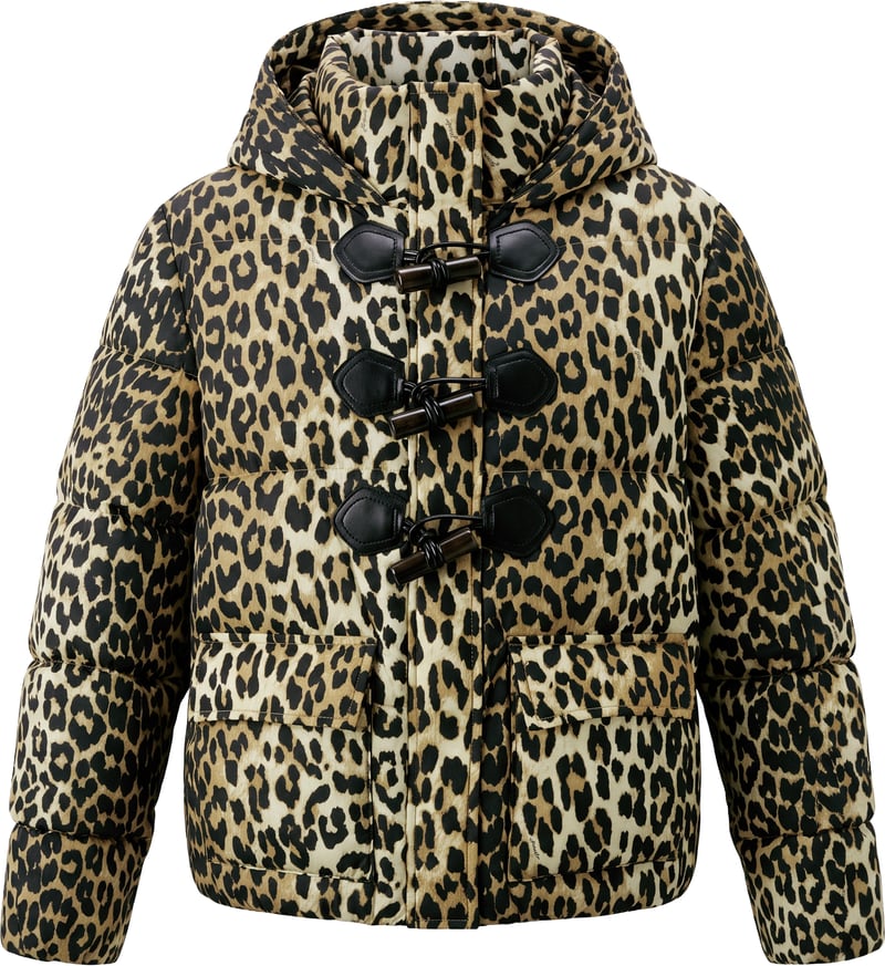 Mini Puffer with fins and leopard print