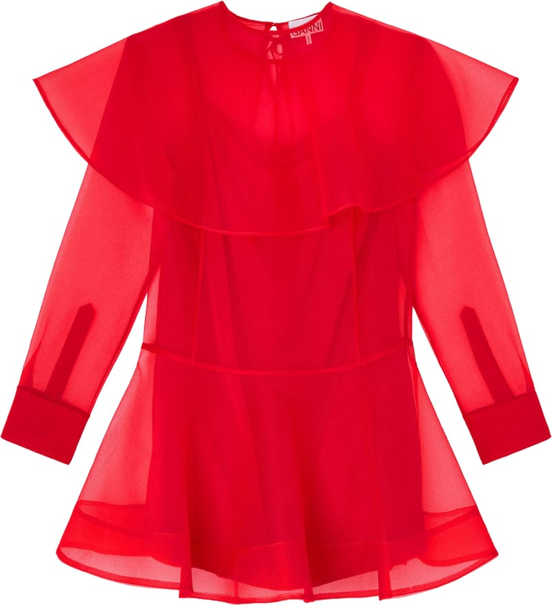 Organza Recycled Polyester Mini Dress