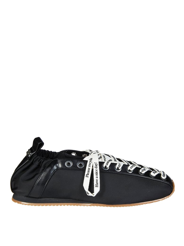 Nylon Laces Elastic Heel Flats