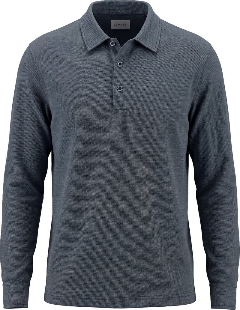 Long Sleeve Polo in Cotton