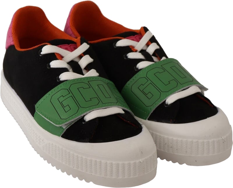 GCDS Multicolor Suede Low Top Lace Up Women Sneakers Shoes