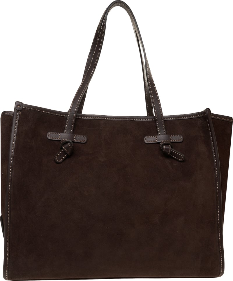 Handbag in suede