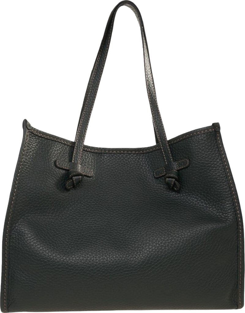 Leather shopper
