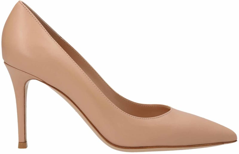 Gianvito Rossi Beige Calfskin High Heel Pumps