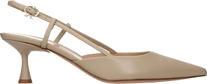 Gianvito Rossi Beige Leather High Heel Pumps