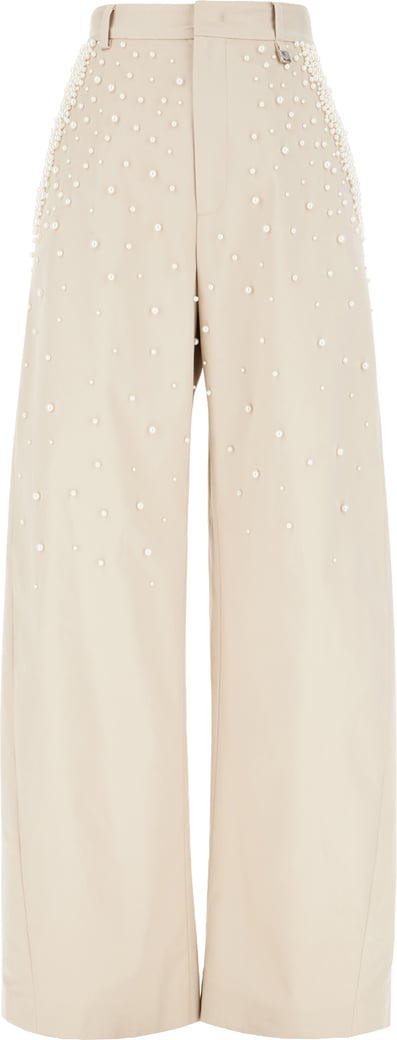 Giuseppe Di Morabito Cappuccino stretch cotton pants