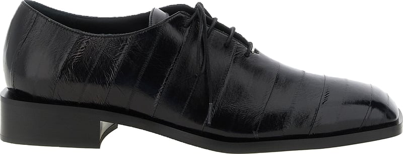 Giuseppe Zanotti Black Leather Oxfords And Derbies