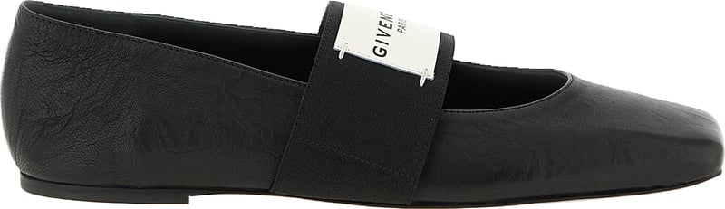 Givenchy Black Lamb Leather Ballet Flats