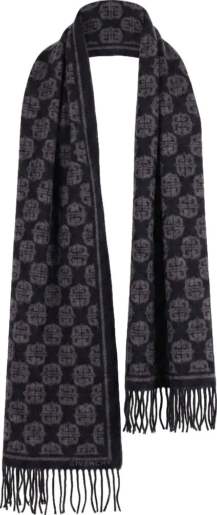 Givenchy Black Wool Scarf
