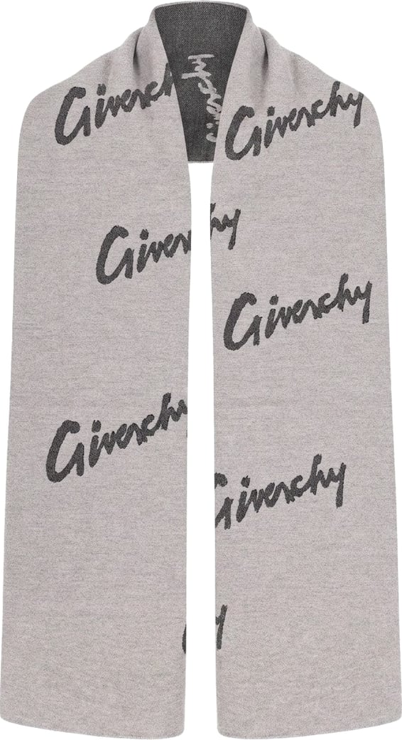 Givenchy Gray Wool Scarf