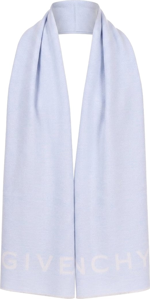Givenchy Blue Wool Scarf