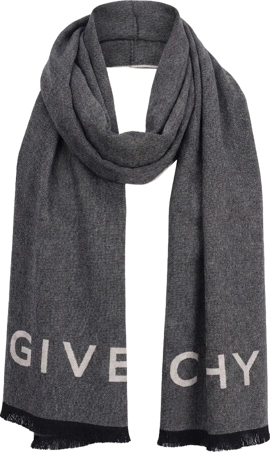 Givenchy Gray Wool Scarf