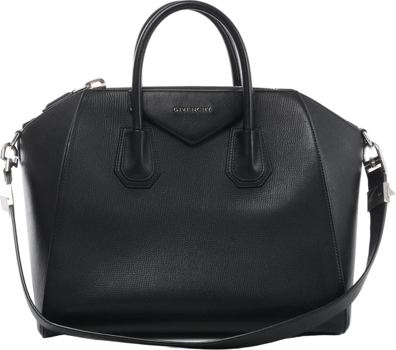 Givenchy Antigona Medium Leather 2Way Handbag in Black