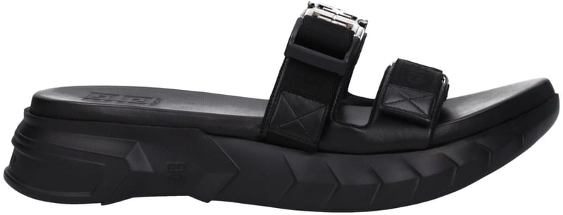 Givenchy Black Fabric Slippers