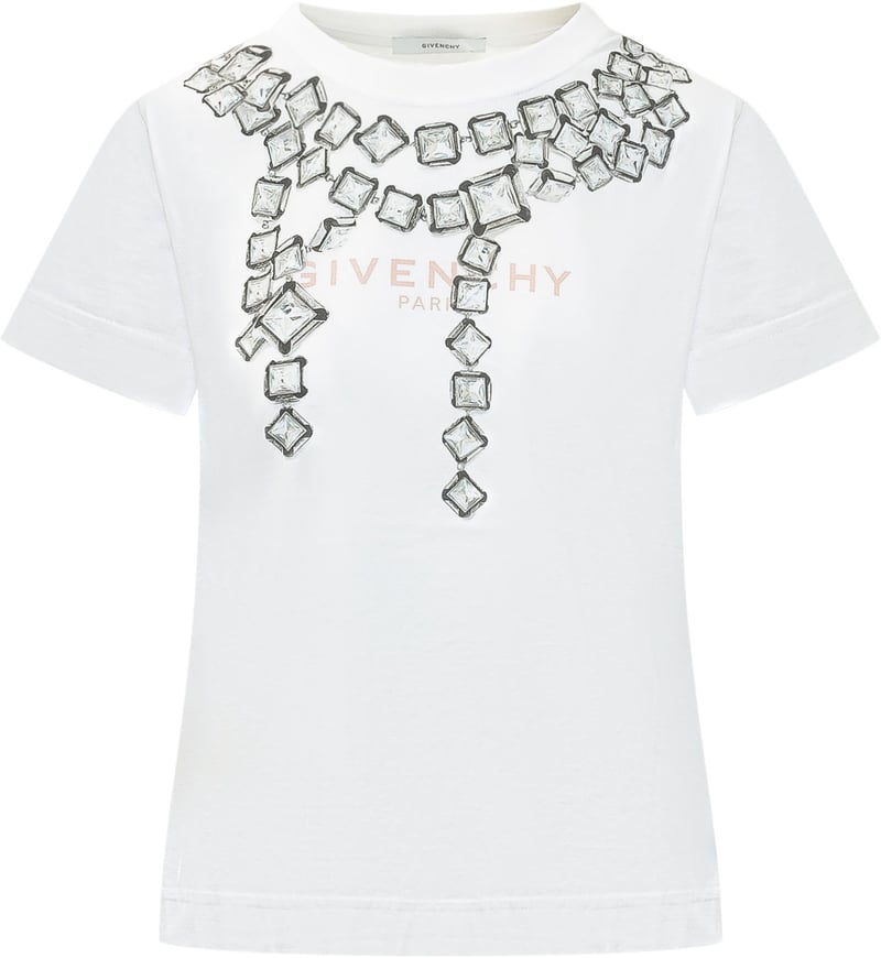 T-shirt con Stampa Gioiello