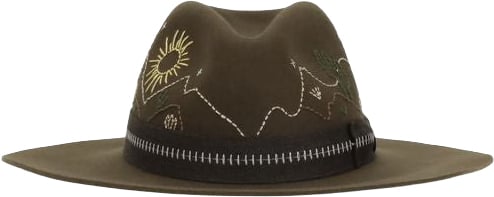 Golden Goose Bicolor Wool Oves Aries Fedora