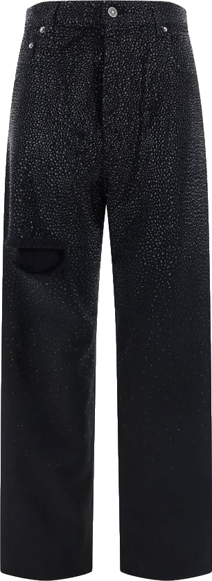 Golden Goose Black Cotton Casual Pants