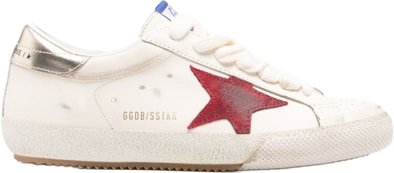 Star Leather Red Accent Sneakers