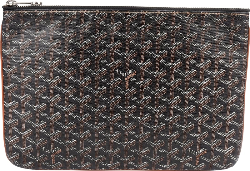 Goyard Monogram Goyardine Canvas Senat MM Clutch