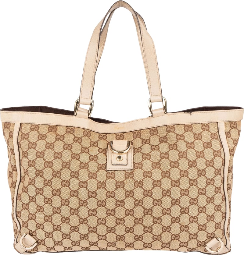 Gucci Monogram GG Canvas Abbey Handbag