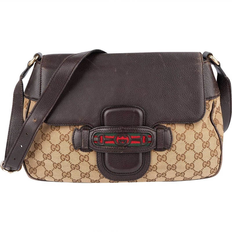 Gucci Monogram GG Dressage Shelly Crossbody Bag