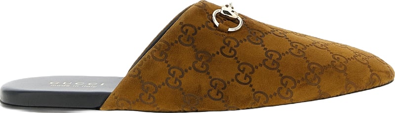 Gucci Sabot Suede Horsebit