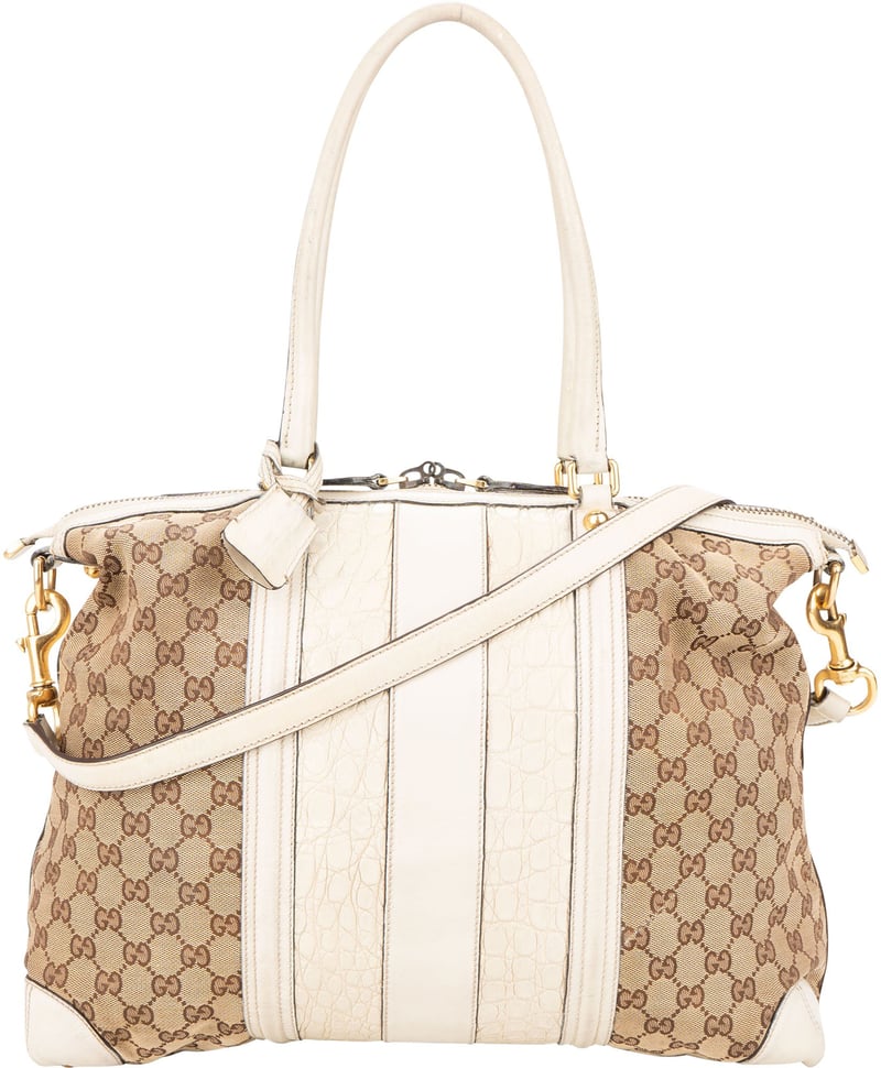 Gucci GG Monogram Croco Optic Handbag