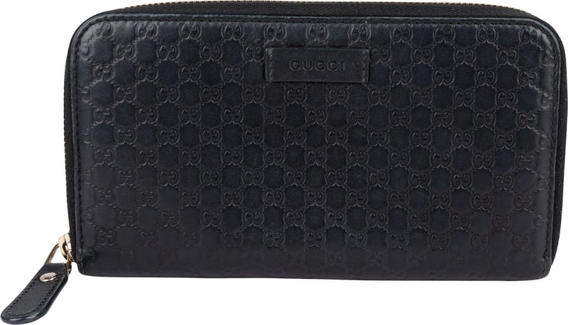 Gucci Microguccissima Leather Zip Around Wallet