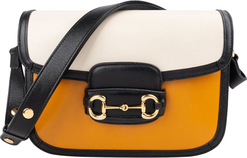 Gucci Tricolor Leather Horsebit 1955 Shoulder Crossbody Bag
