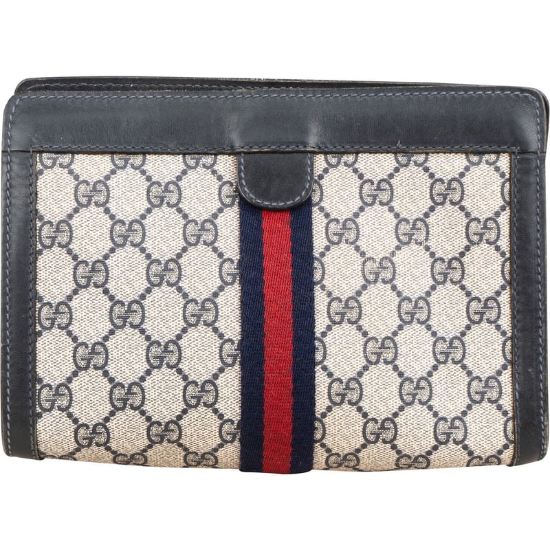 Gucci Monogram GG Supreme Web Pouch