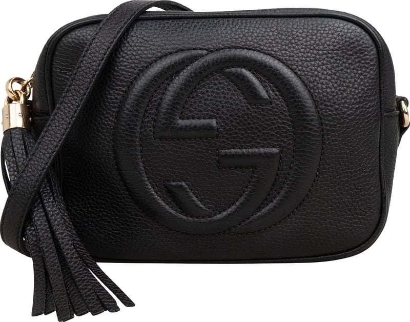 Gucci Black Leather Soho Disco Camera Crossbody Bag
