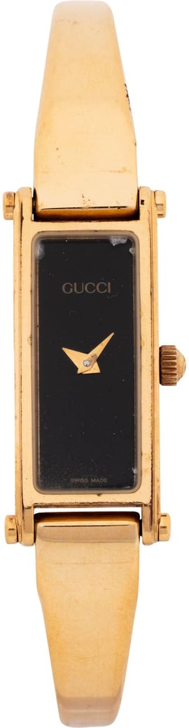 Gucci Gold Tone 1500L Bangle Woman Watch