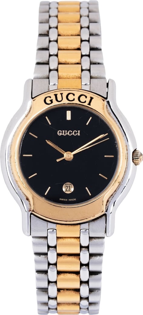 Gucci Bicolor Black Dial 8000L Watch