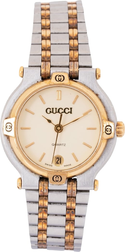 Gucci Bicolor Hardware 9000L Watch