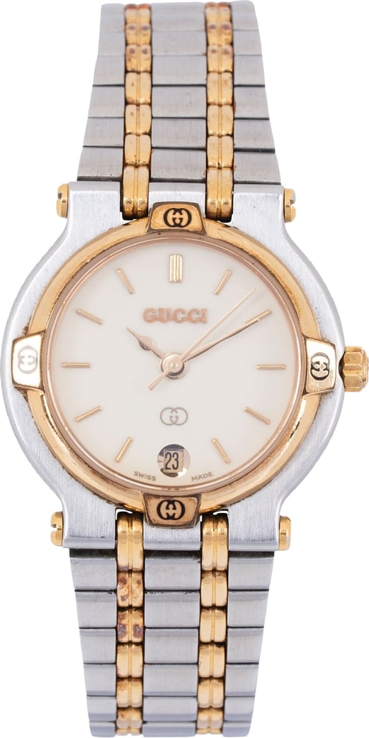 Gucci Bicolor Hardware 9000L Watch
