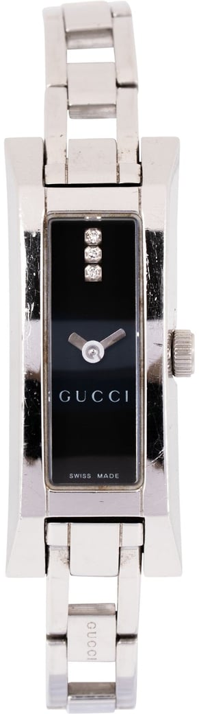 Gucci Silver Tone 110 Diamond Woman Watch