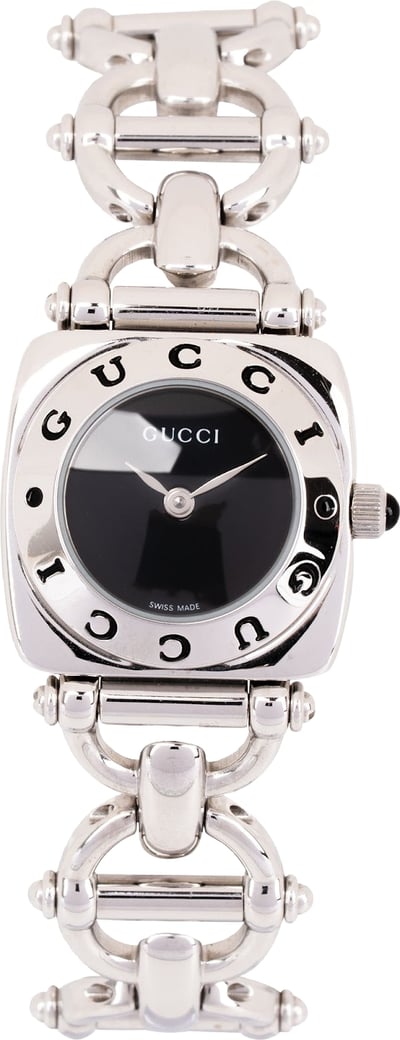 Gucci Silver Tone Horsebit 6400L Woman Watch