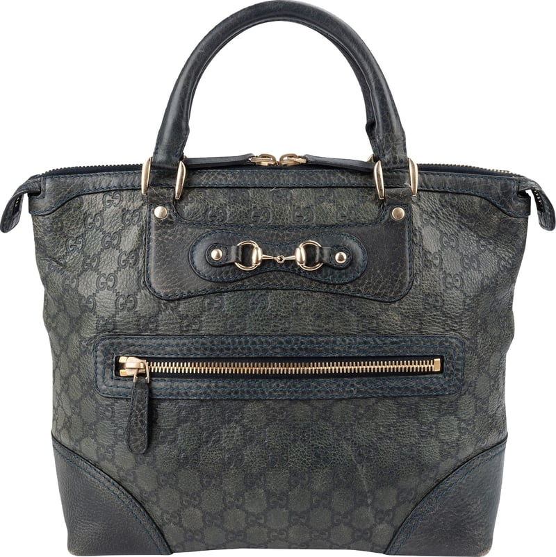 Gucci Guccissima Leather Horsebit Hobo Handbag