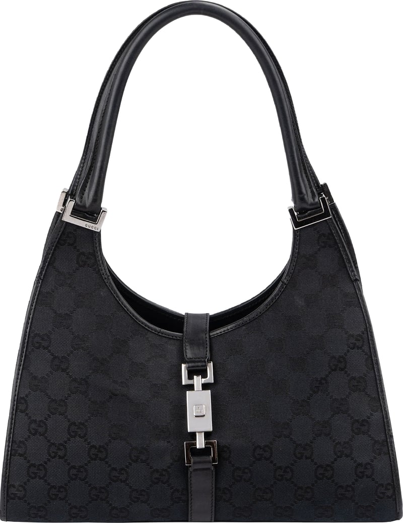 Gucci Monogram GG Canvas Jackie Shoulder Bag