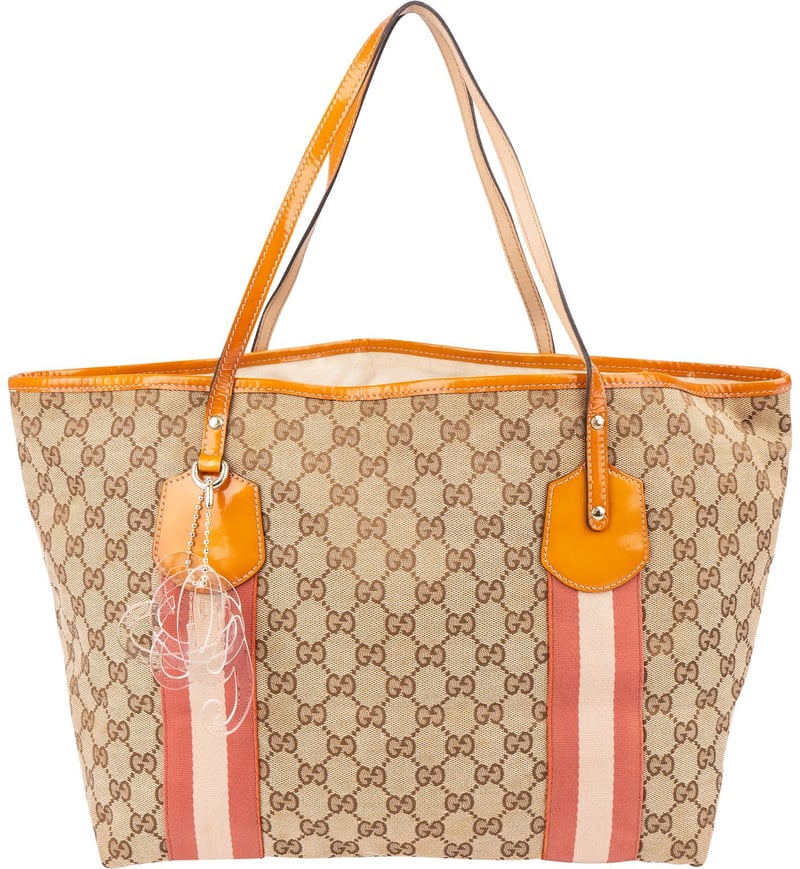 Gucci Monogram GG Canvas Joy Tote Shoulder Bag