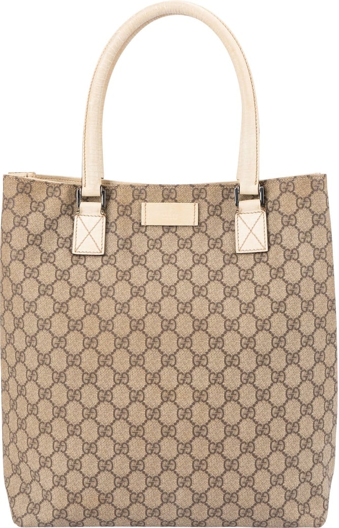 Gucci Monogram GG Supreme Canvas Tote Handbag