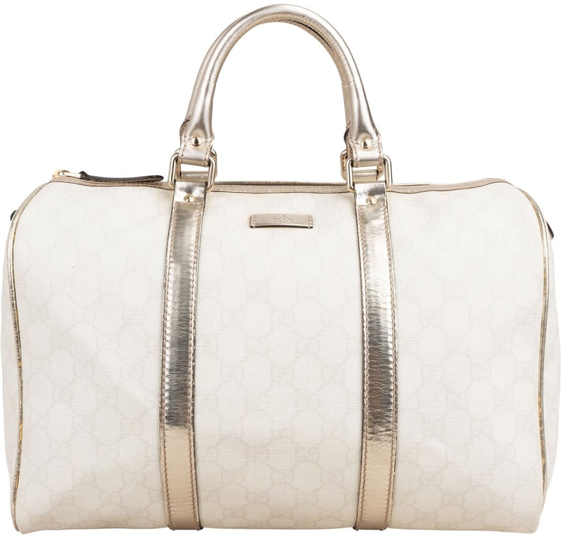 Gucci Monogram GG Crystal Joy Boston Bag Handbag