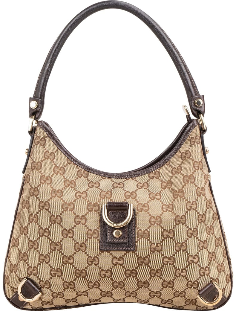 Gucci Monogram GG Canvas Abbey D-Ring Hobo Shoulder Bag