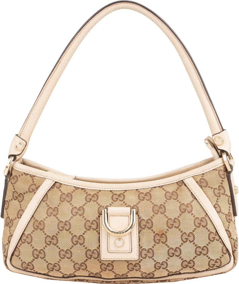 Gucci Monogram GG Canvas Abbey D-Ring Abbey Shoulder Bag