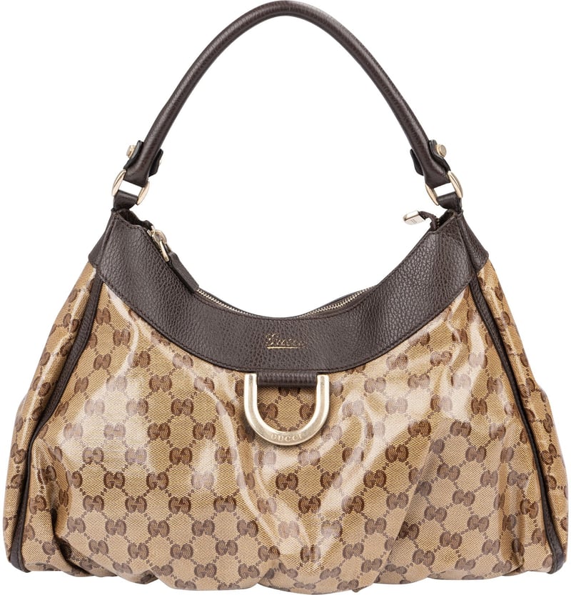 Gucci Monogram GG Coated Canvas Abbey D-Ring Hobo Shoulder Bag