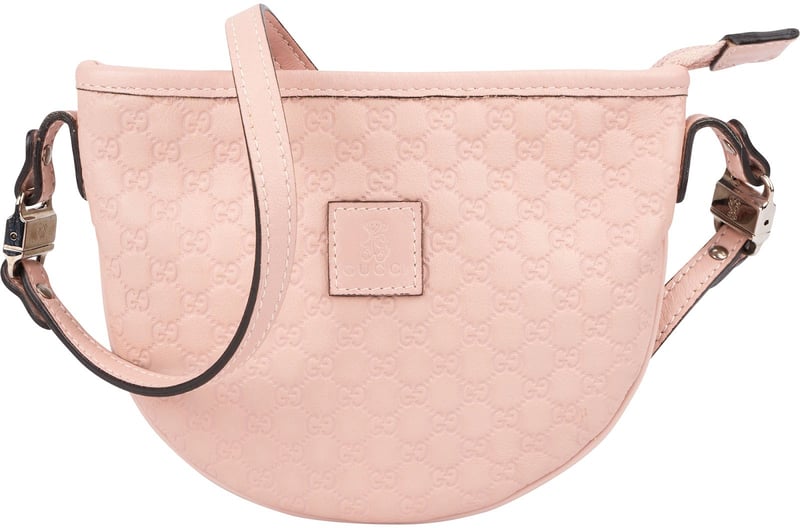 Gucci Microguccissima Leather Mini Half Moon Shoulder Bag