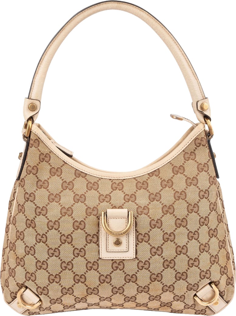 Gucci Monogram GG Canvas Abbey D-Ring Hobo Shoulder Bag