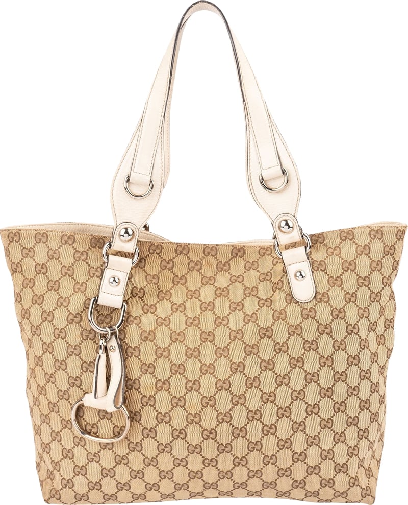 Gucci Monogram GG Canvas Horsebit Handbag